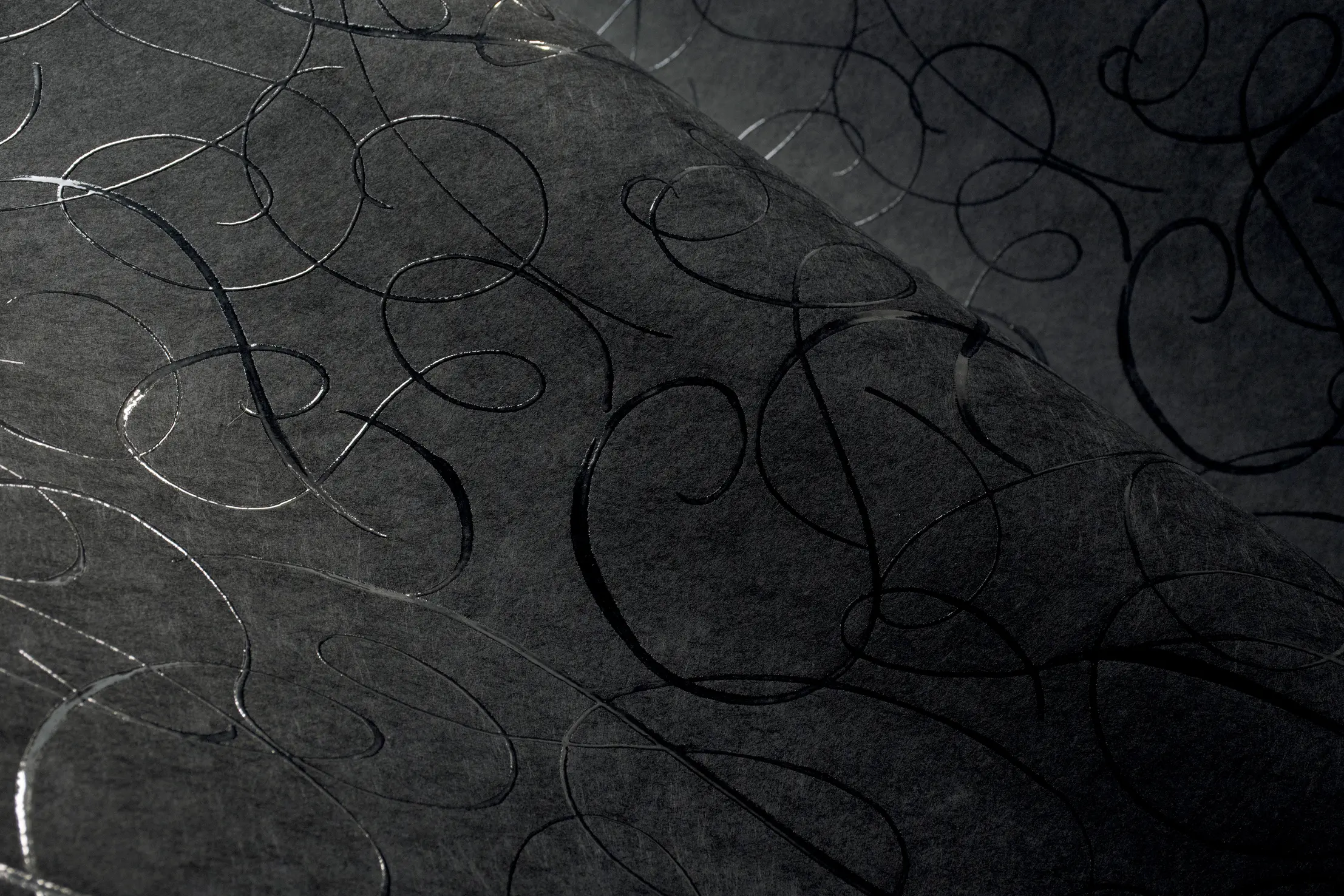 Wallcovering Extinct Animals Calligraphy Bird detail